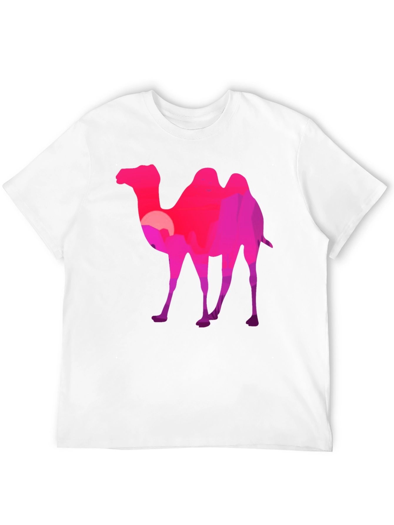 Black Camel Silhouette T-Shirt - Desert Sunset Graphic Tee view 12