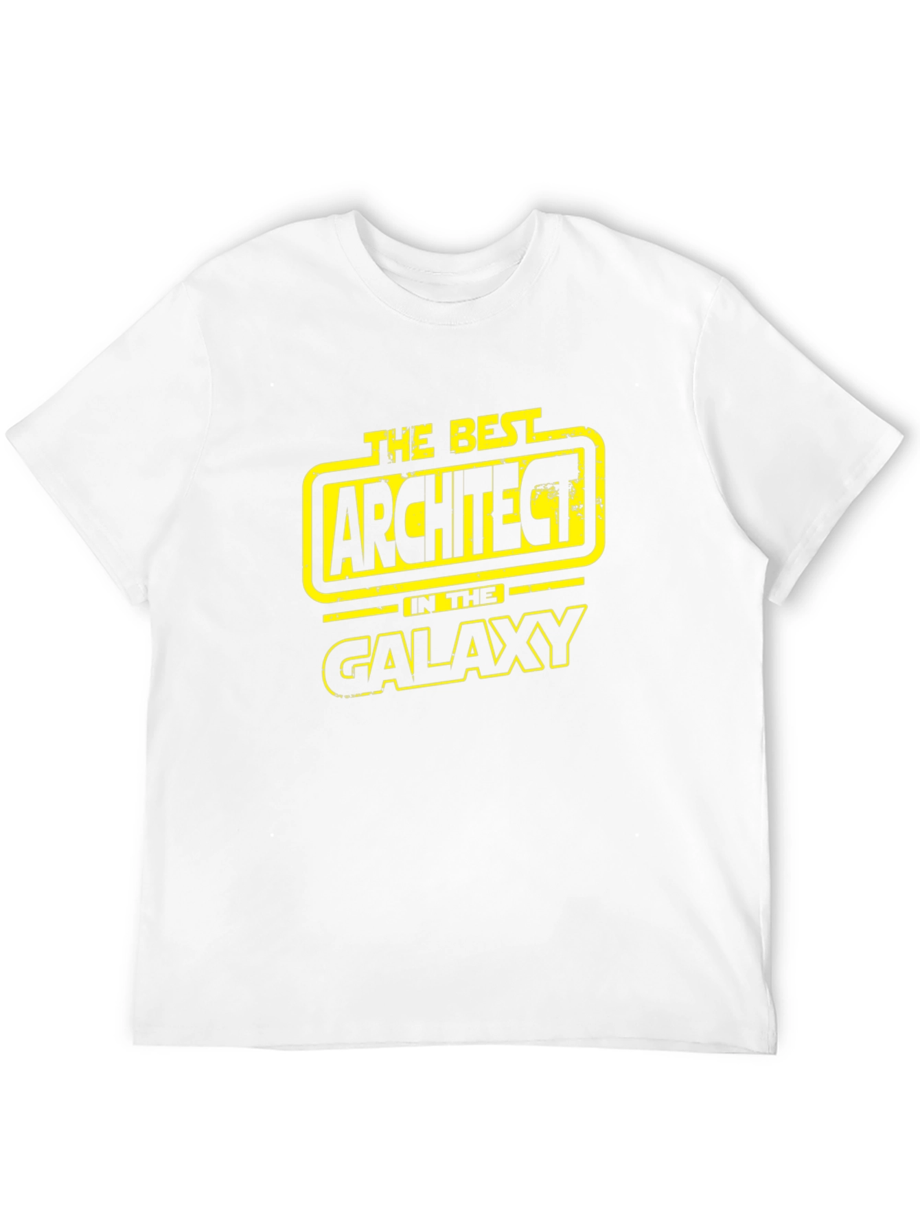 Black The Best Architect in the Galaxy Black T-Shirt view 12