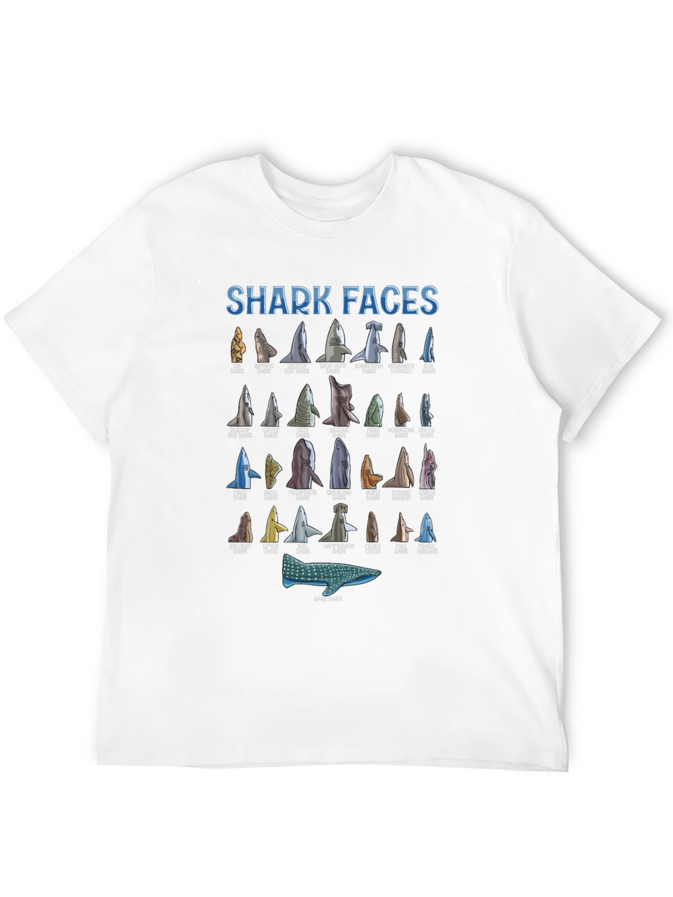 Black Shark Faces T-Shirt view 12