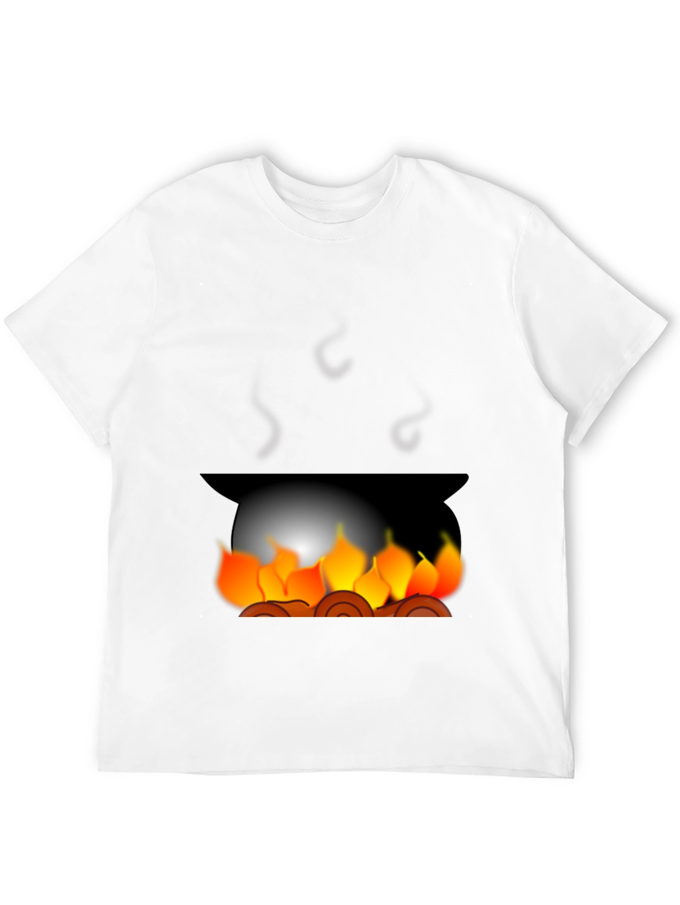 Black Campfire Graphic Tee - Cozy Black T-Shirt view 12