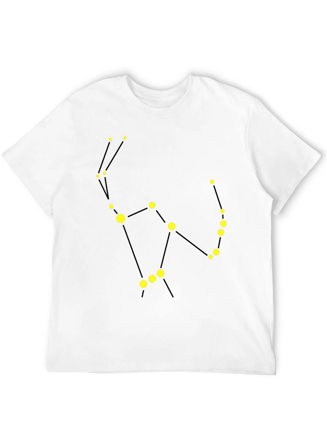 Black Constellation Graphic Tee - Black Cotton Comfort view 12
