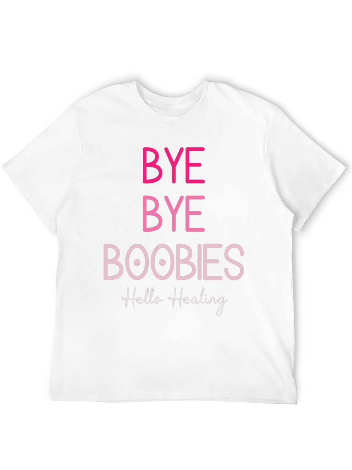 Black Bye Bye Boobies Healing T-Shirt view 12