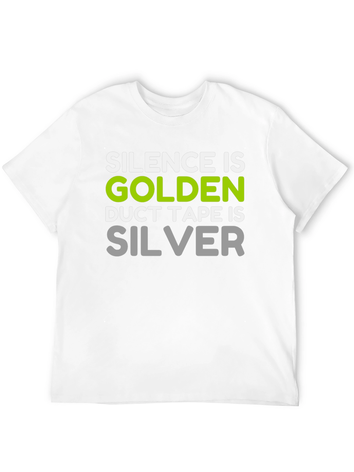 Black Silence is Golden Funny T-Shirt view 12