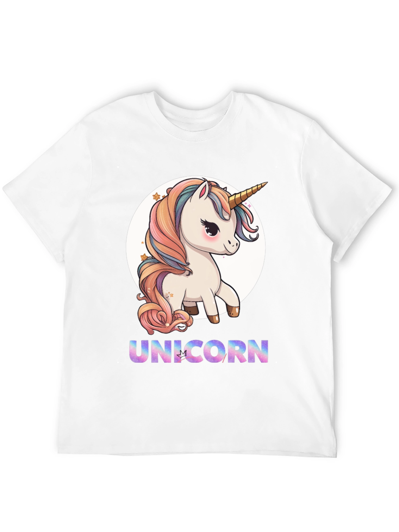 Black Unicorn T-Shirt - Cute Cartoon Style view 12
