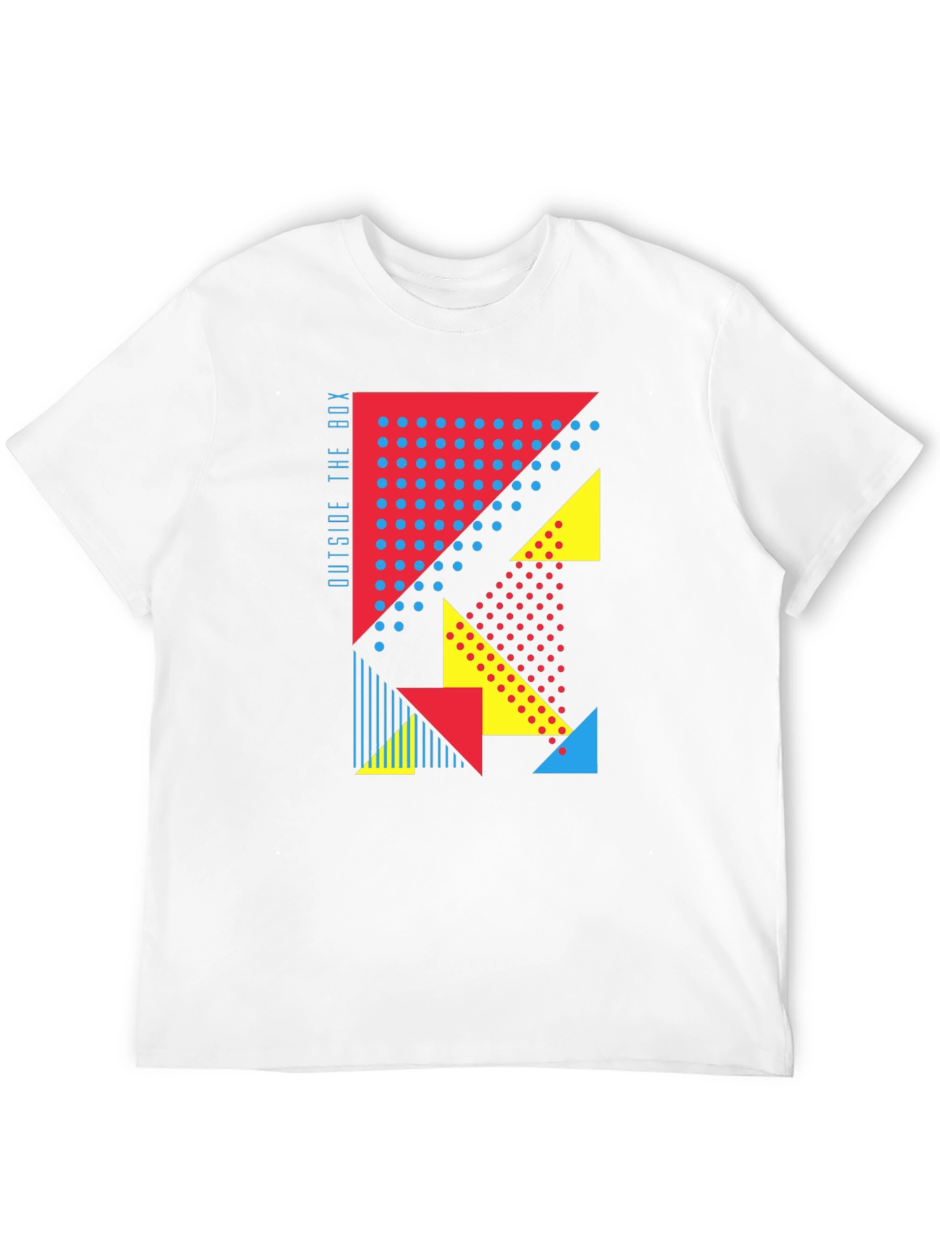 Black Geometric Graphic Print Tee - Outside the Box view 12