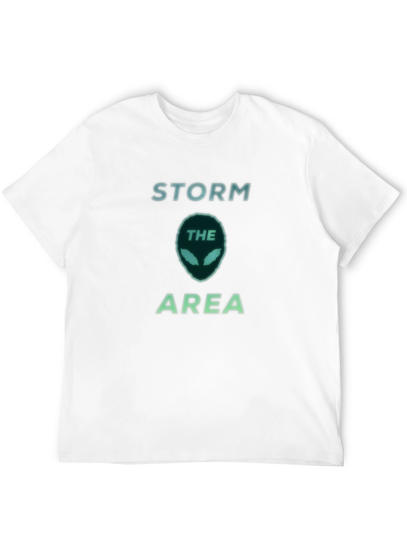 Black Storm Area Alien Head Graphic Tee - Black view 12