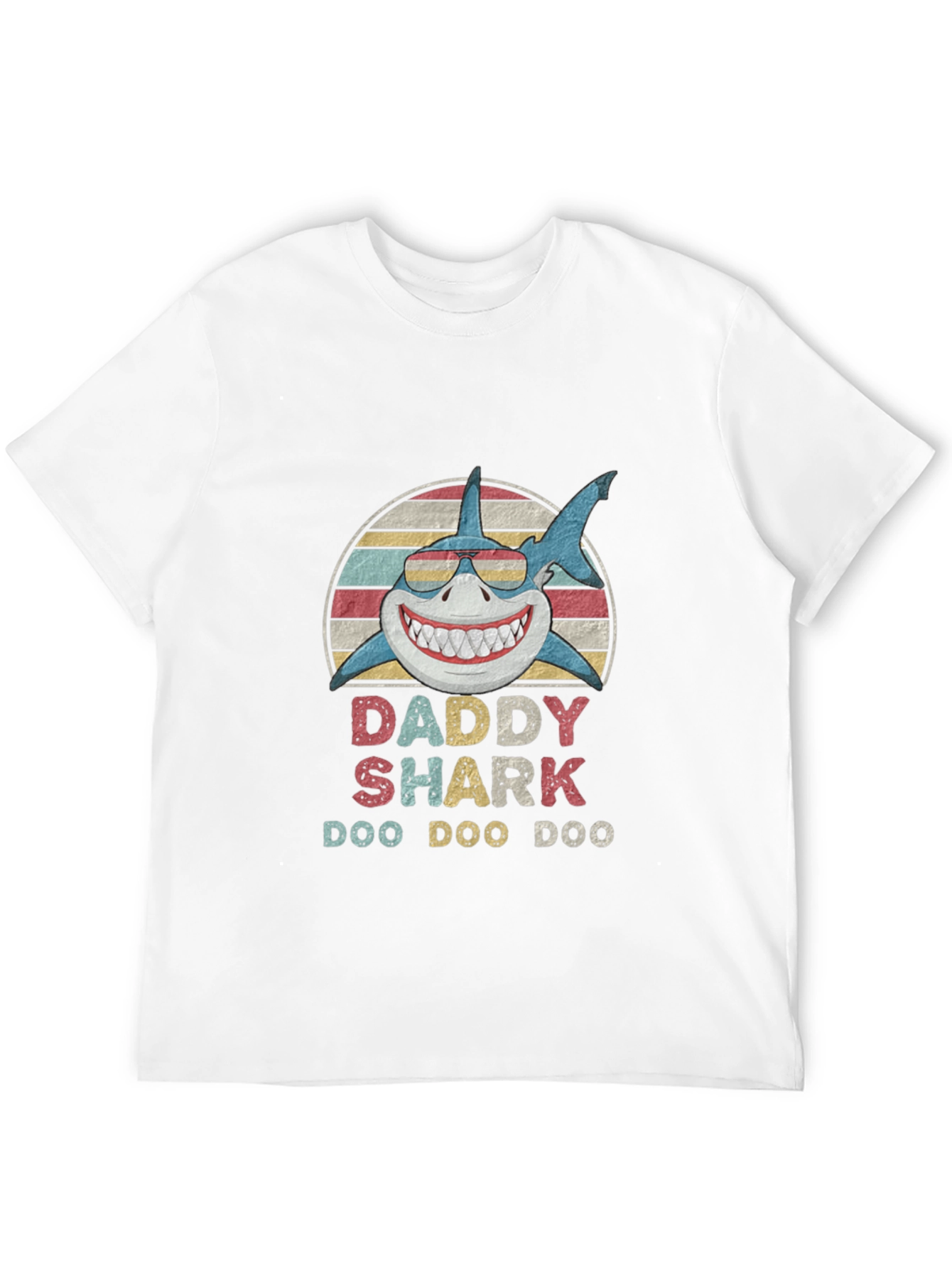 Black Daddy Shark Doo Doo Doo T-Shirt view 12