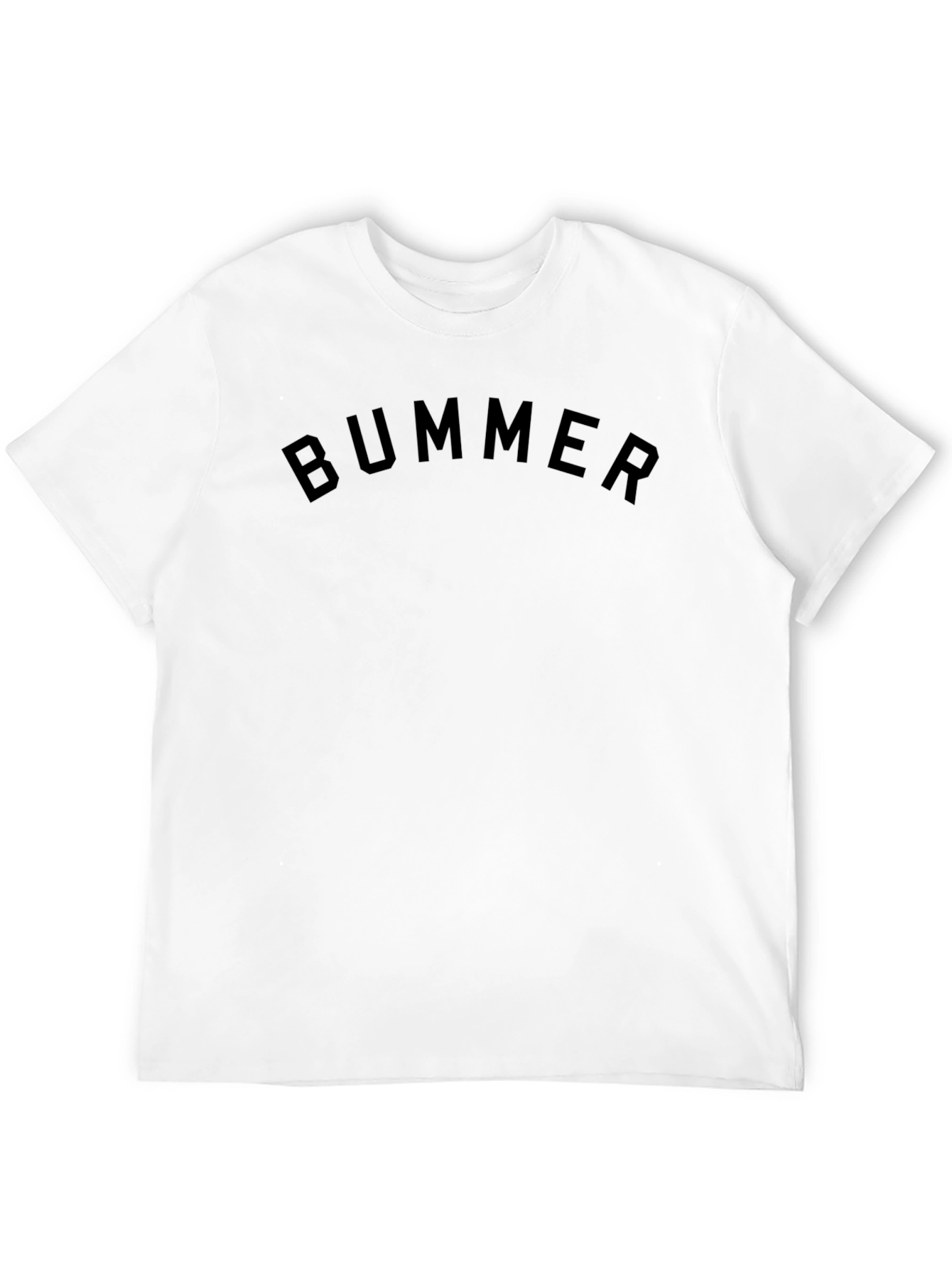 Black Bummer Graphic Tee - Soft Cotton Crew Neck view 12