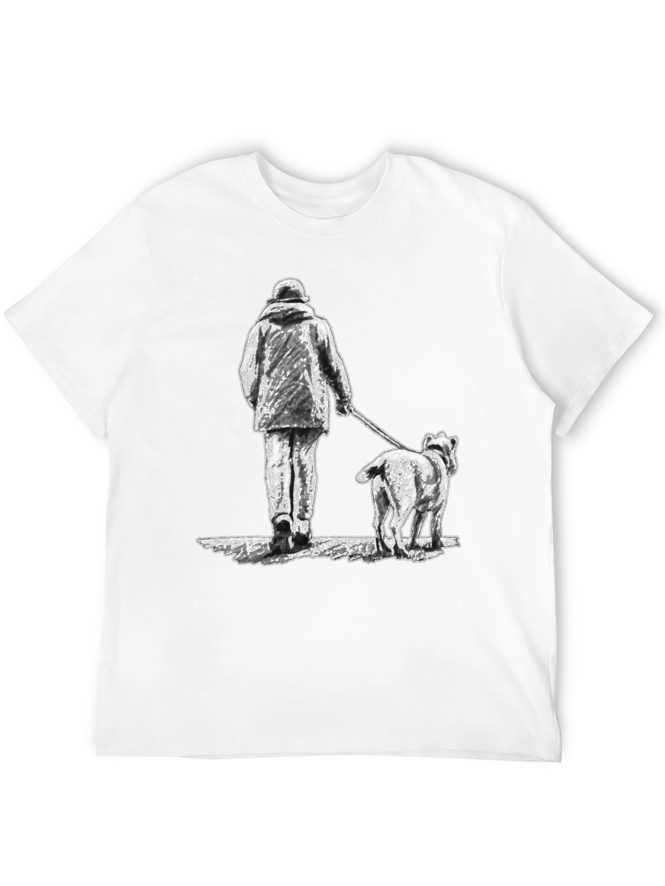 Black Dog Walk T-Shirt - Black Graphic Tee view 12