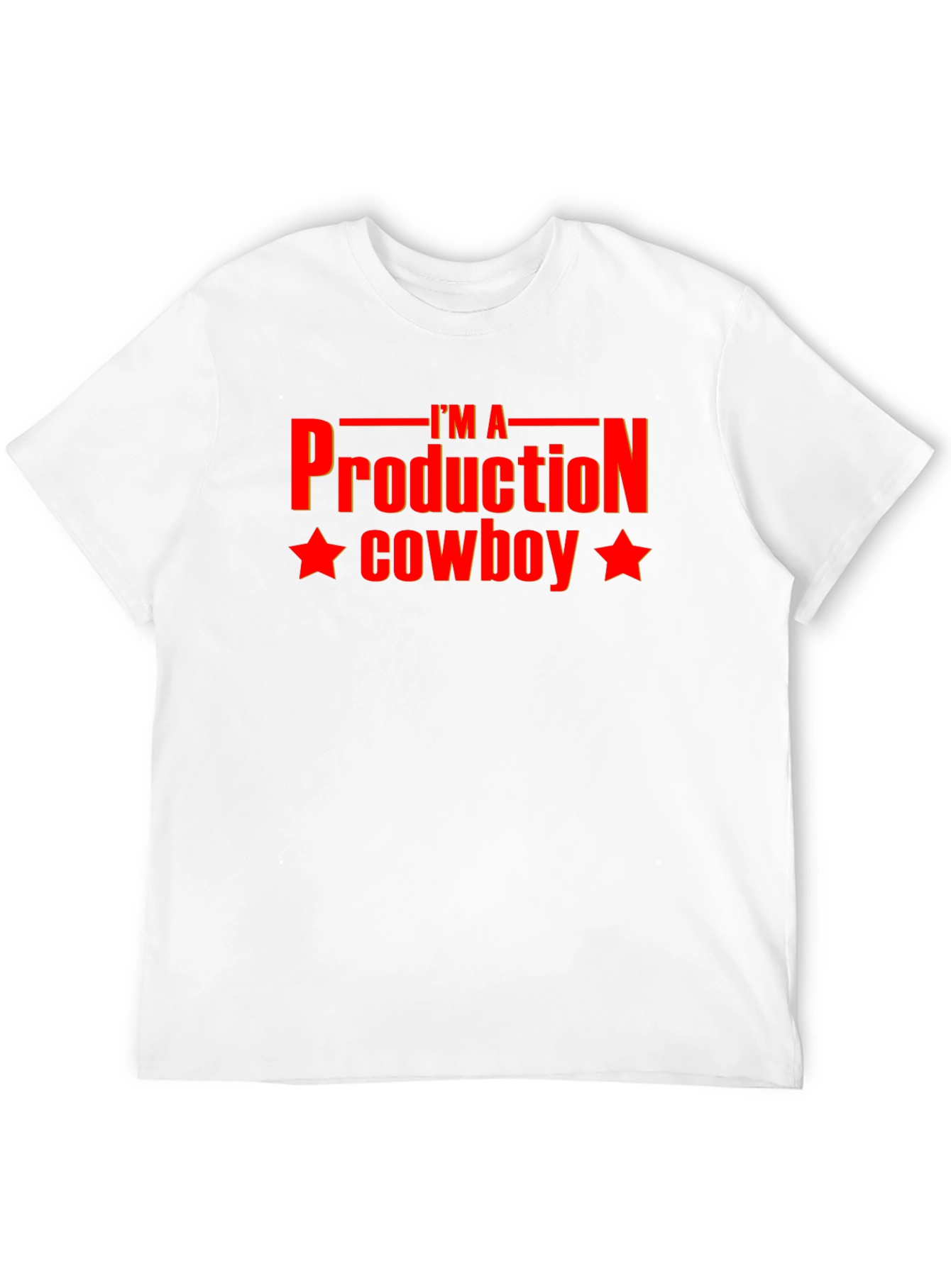 Black I'm A Production Cowboy Graphic T-Shirt view 12