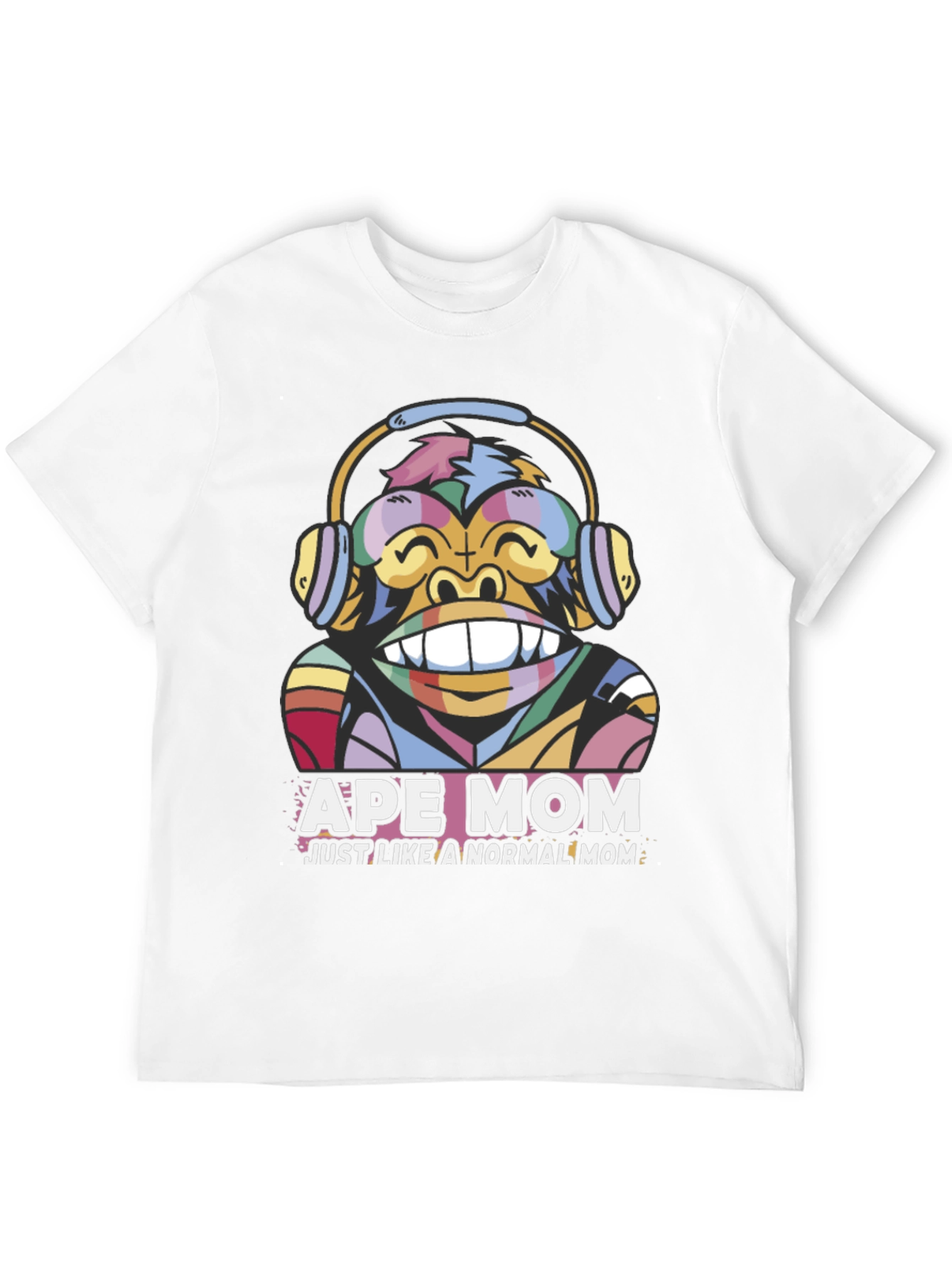 Black Ape Mom T-Shirt - Fun Graphic Tee view 12