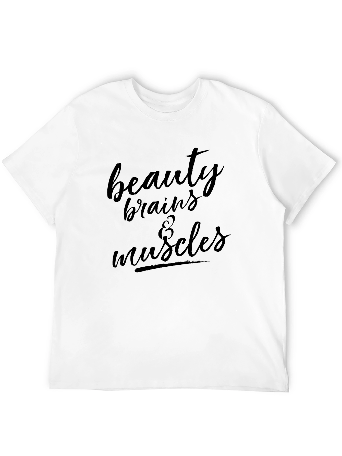 Black Beauty Brains & Muscles Black Graphic Tee view 12