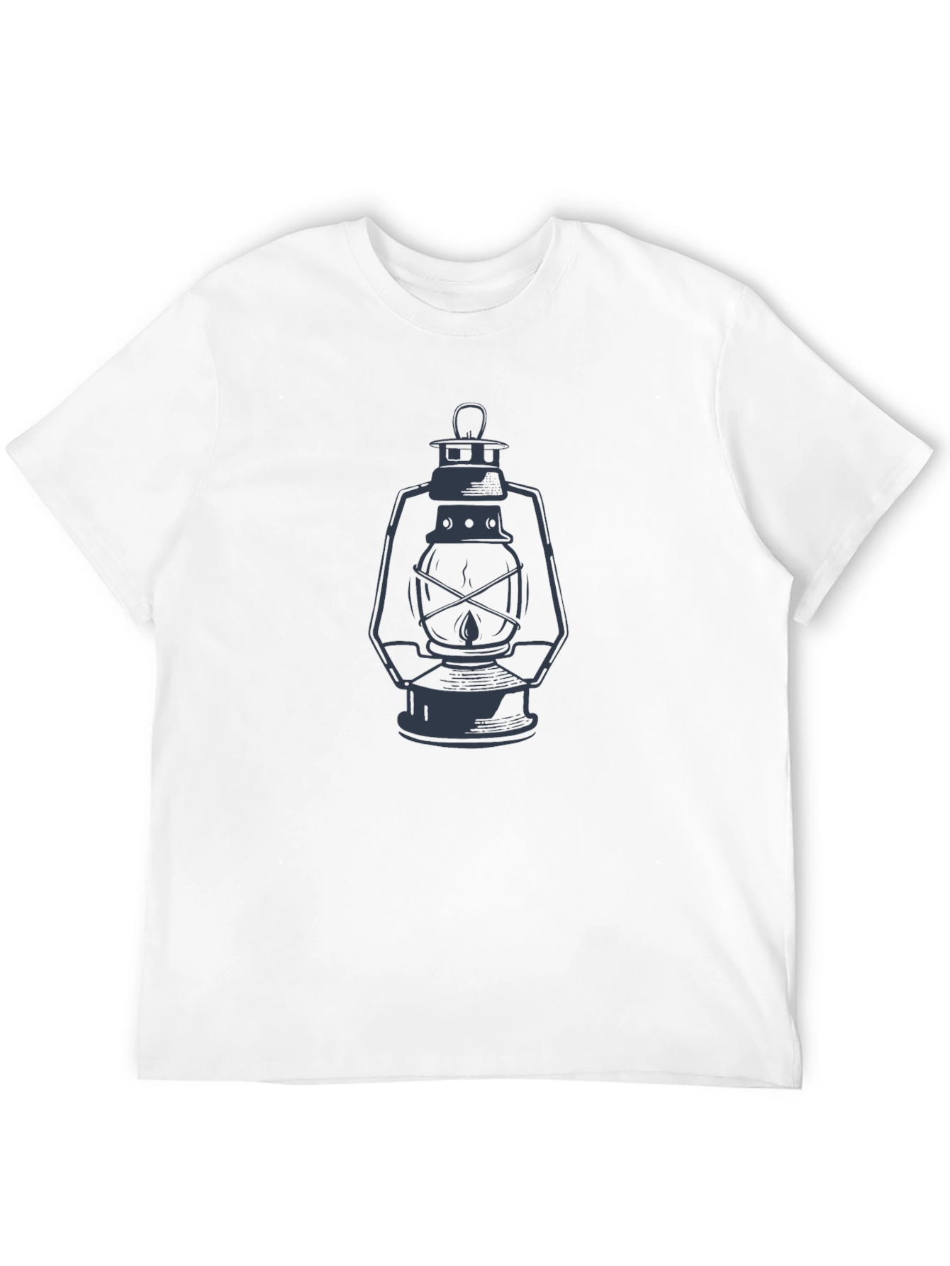 Black Vintage Lantern Graphic T-Shirt - Soft Cotton Tee view 12