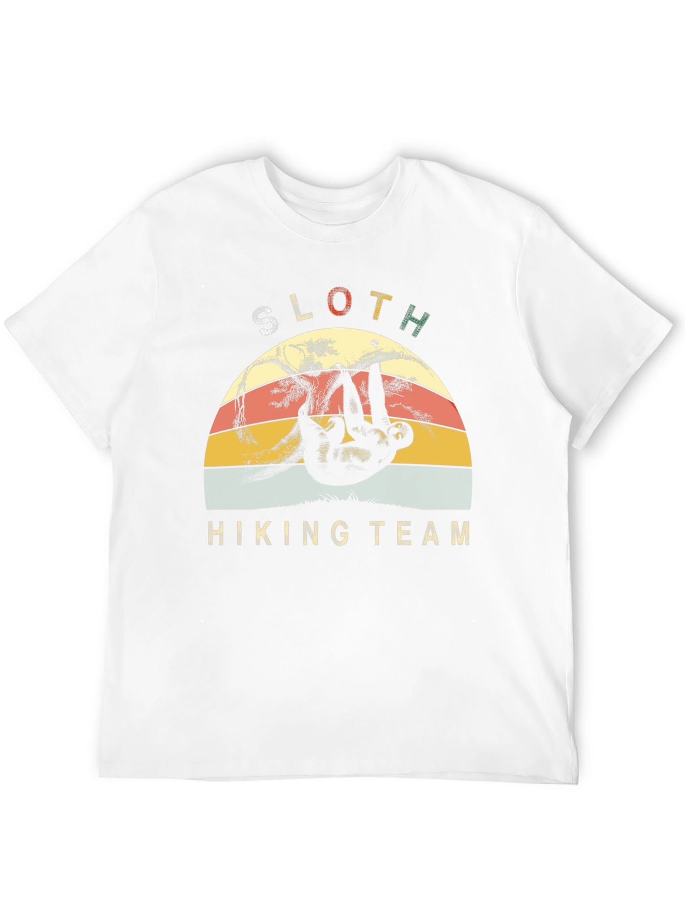 Black Sloth Hiking Team T-Shirt Funny Nature Lover Tee view 12
