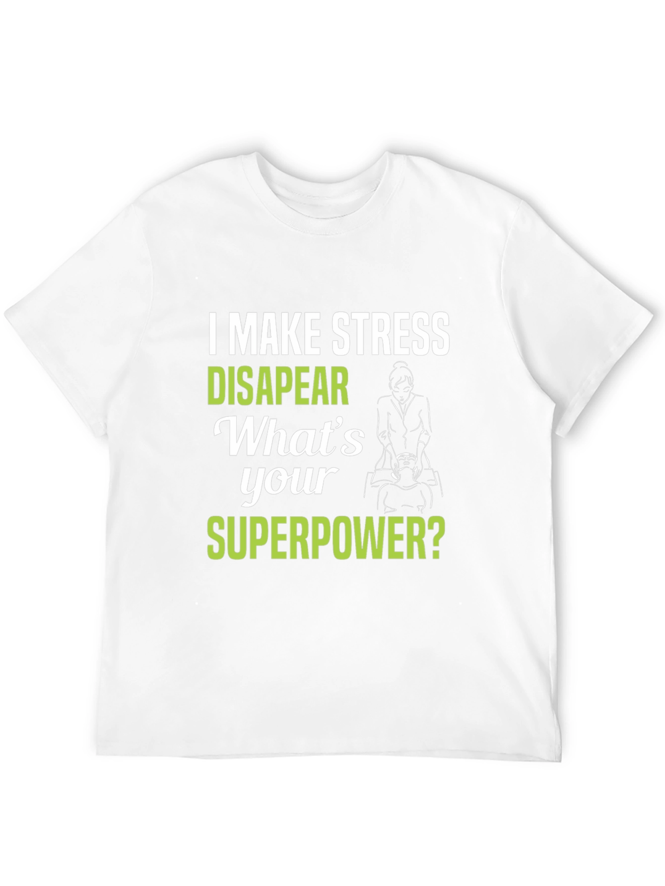 Black Stress Relief Superpower T-Shirt view 12