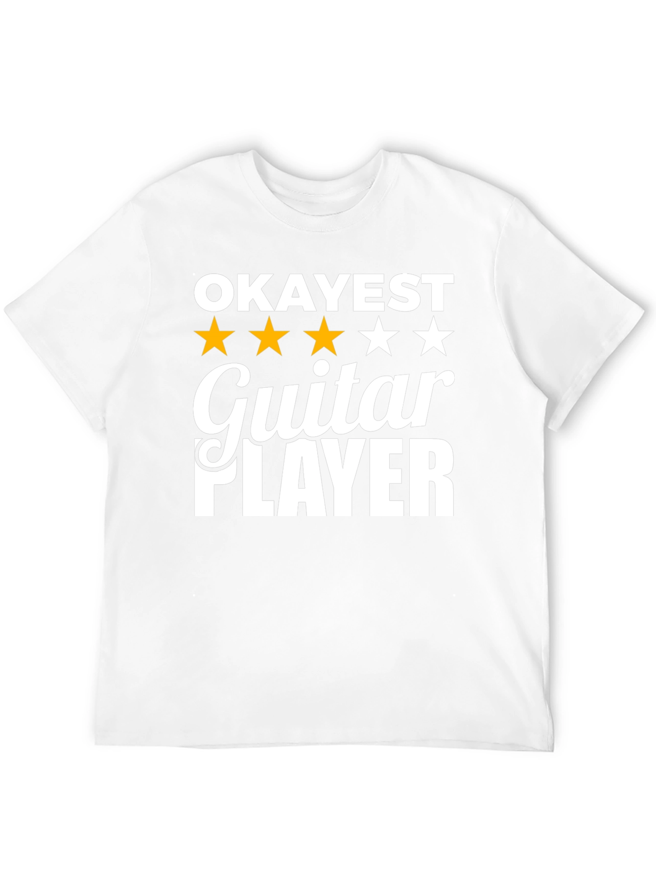 Black Okayest Guitar Player Graphic Tee - Black T-Shirt view 12