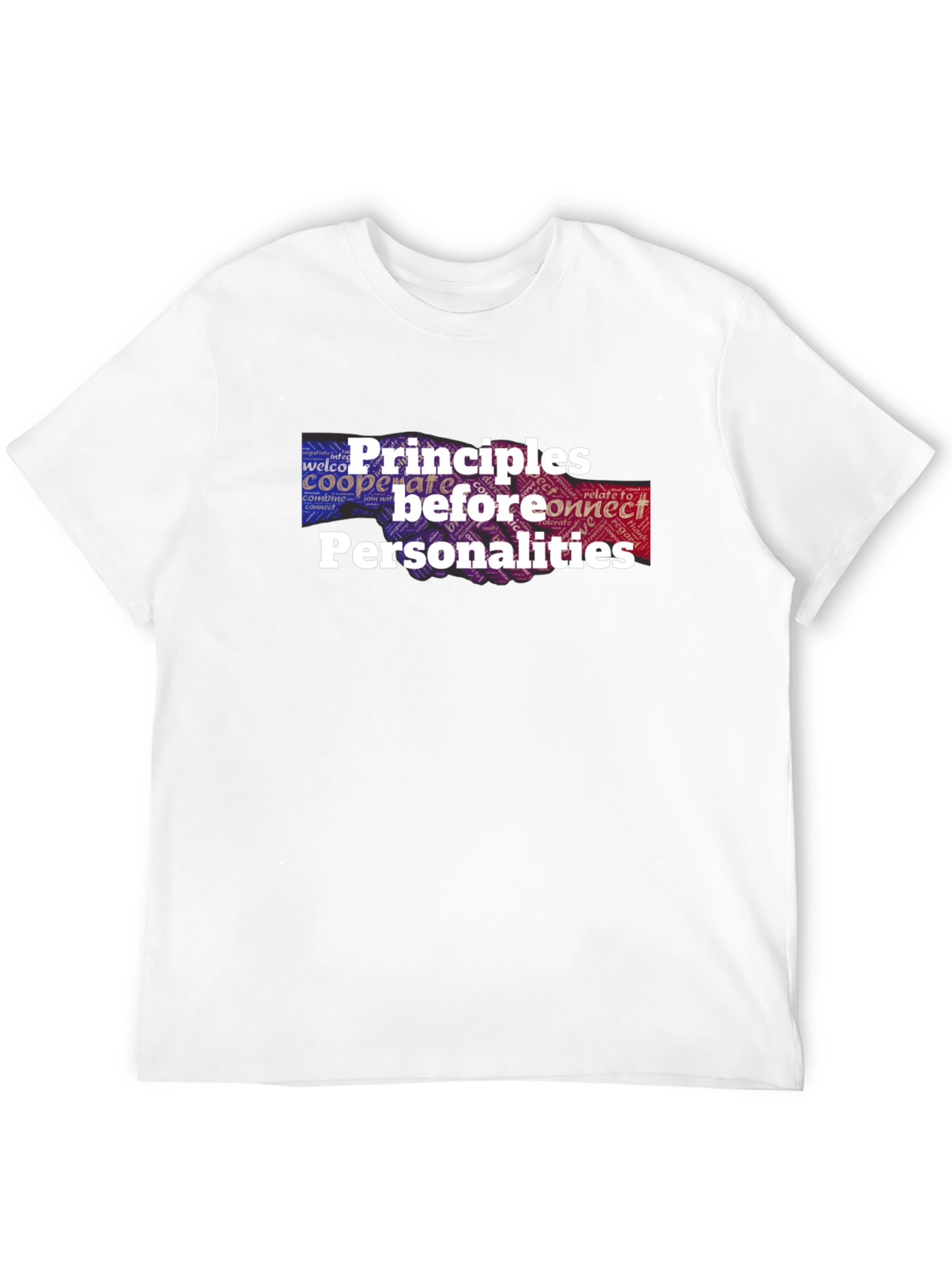 Black Principles Before Personalities Graphic T-Shirt view 12
