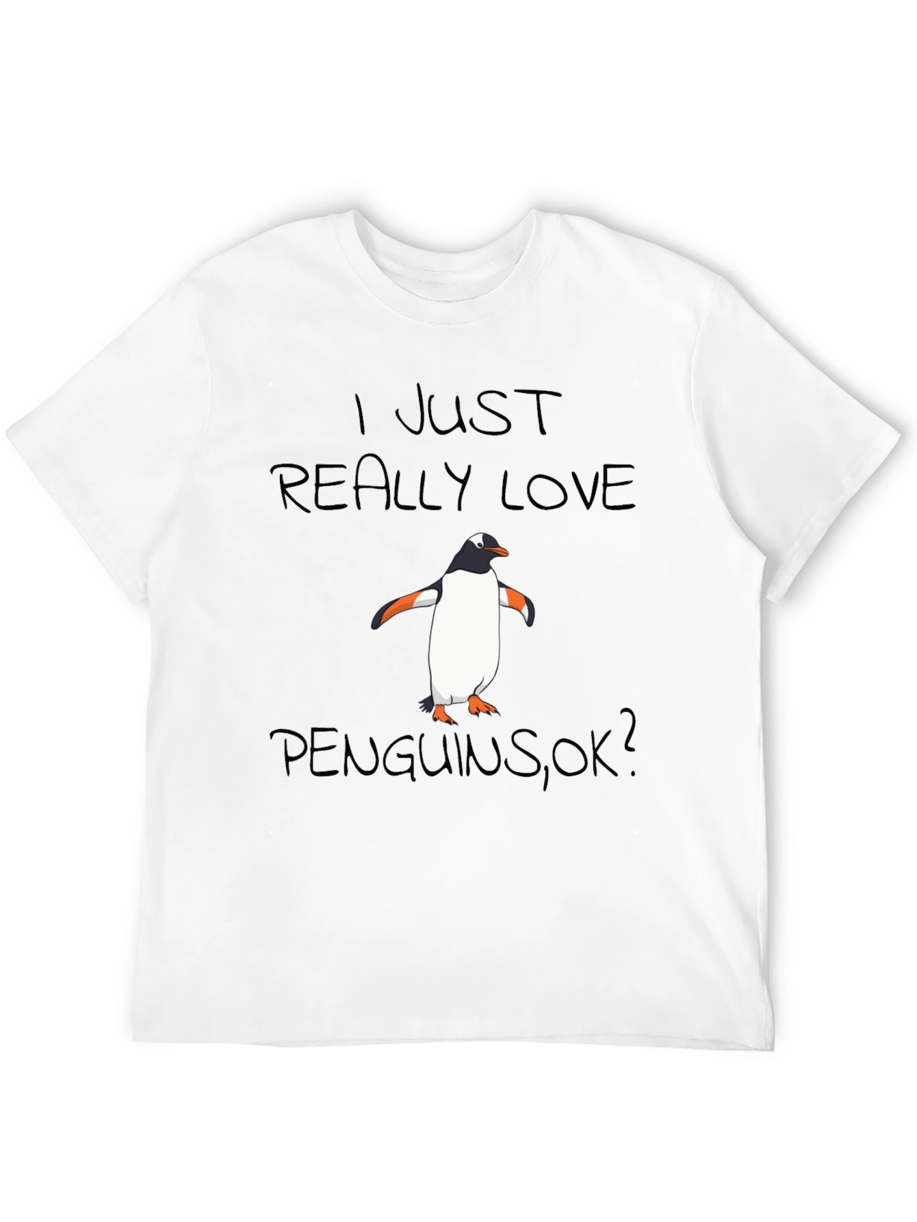 Black Penguin Lover Black T-Shirt view 12