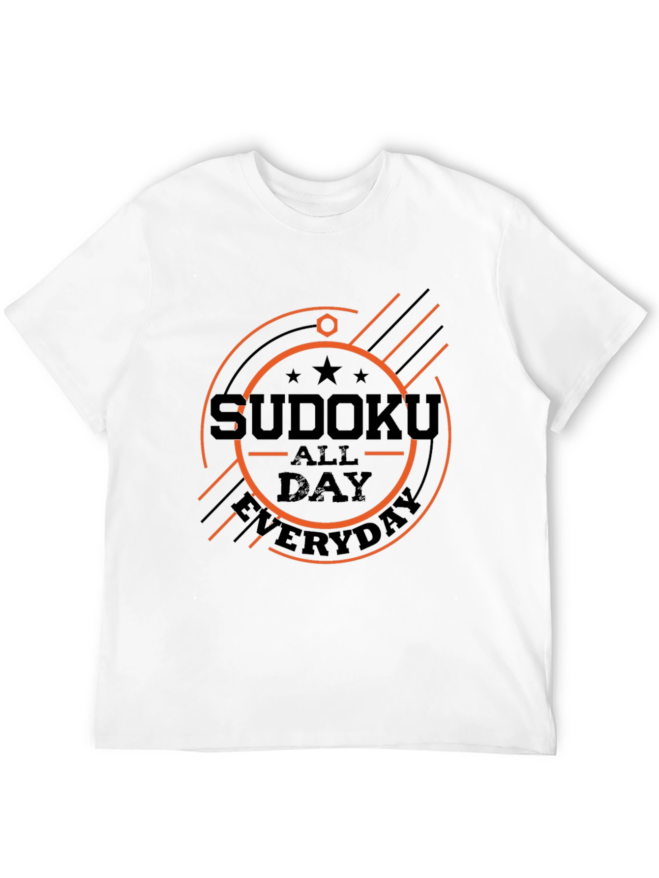 Black Sudoku All Day Everyday Graphic Tee view 12