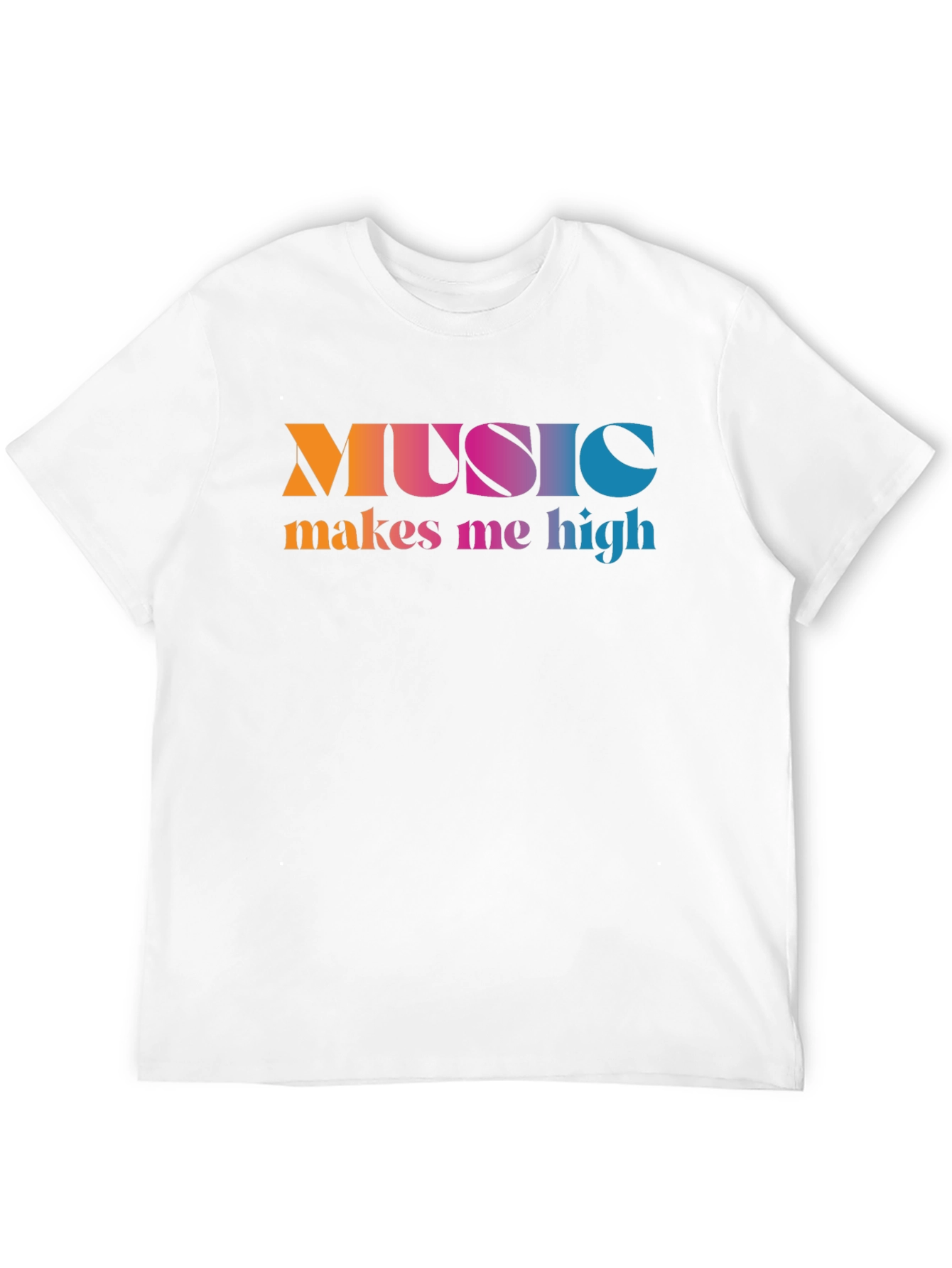 Black Music Makes Me High T-Shirt - Colorful Graphic Tee view 12
