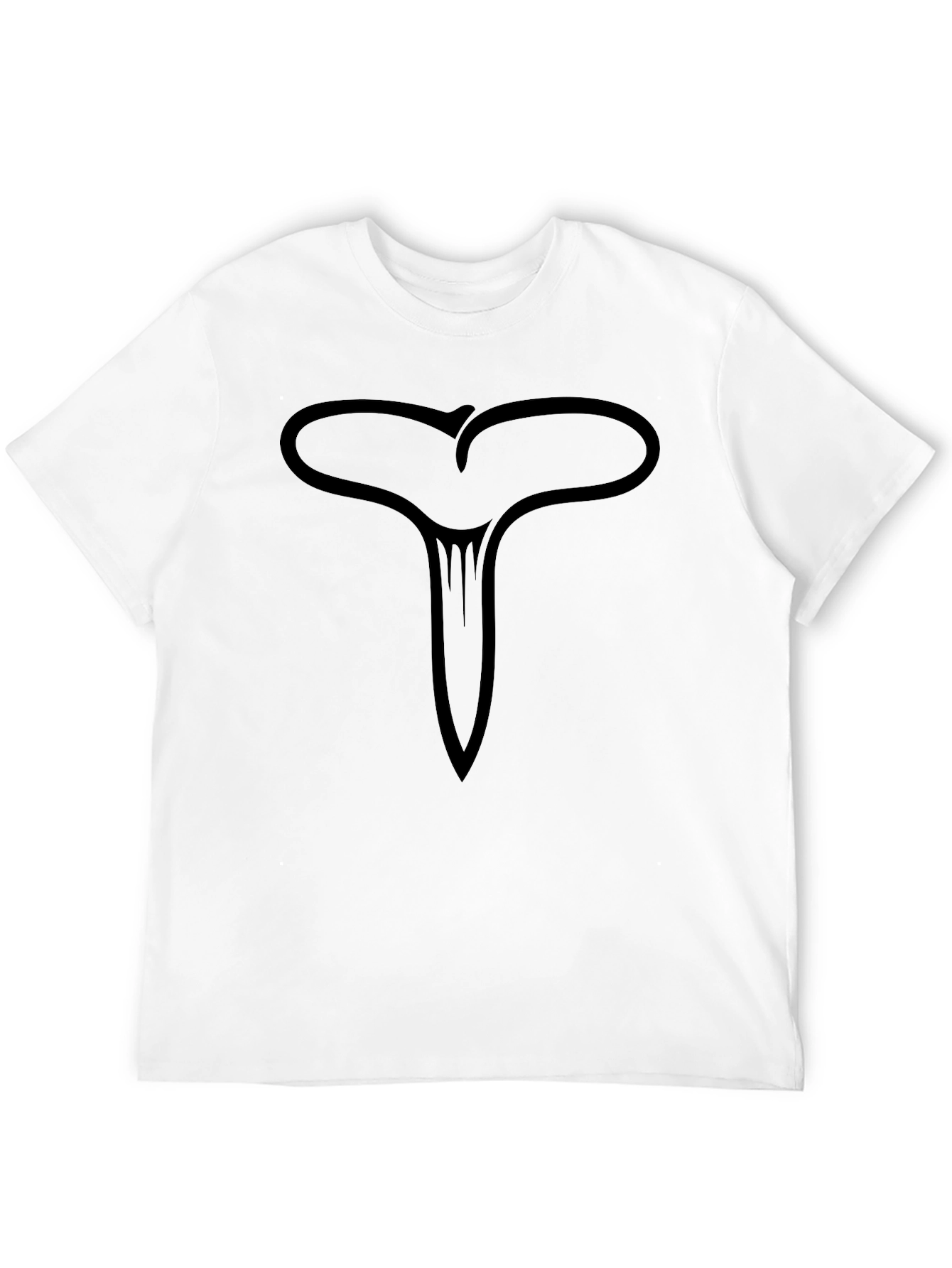 Black Abstract Symbol Black T-Shirt view 12