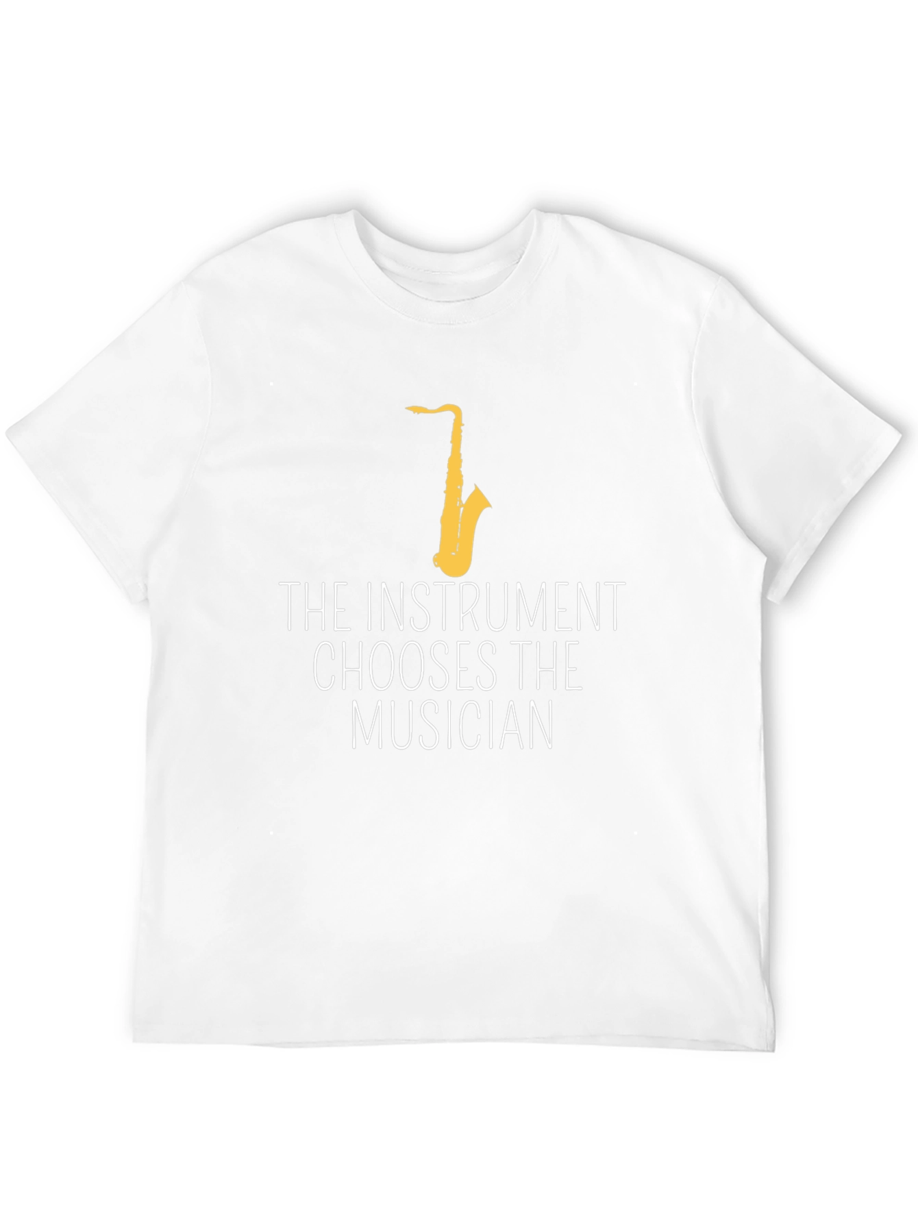 Black Instrument Chooses Musician Saxophone Graphic T-Shirt view 12