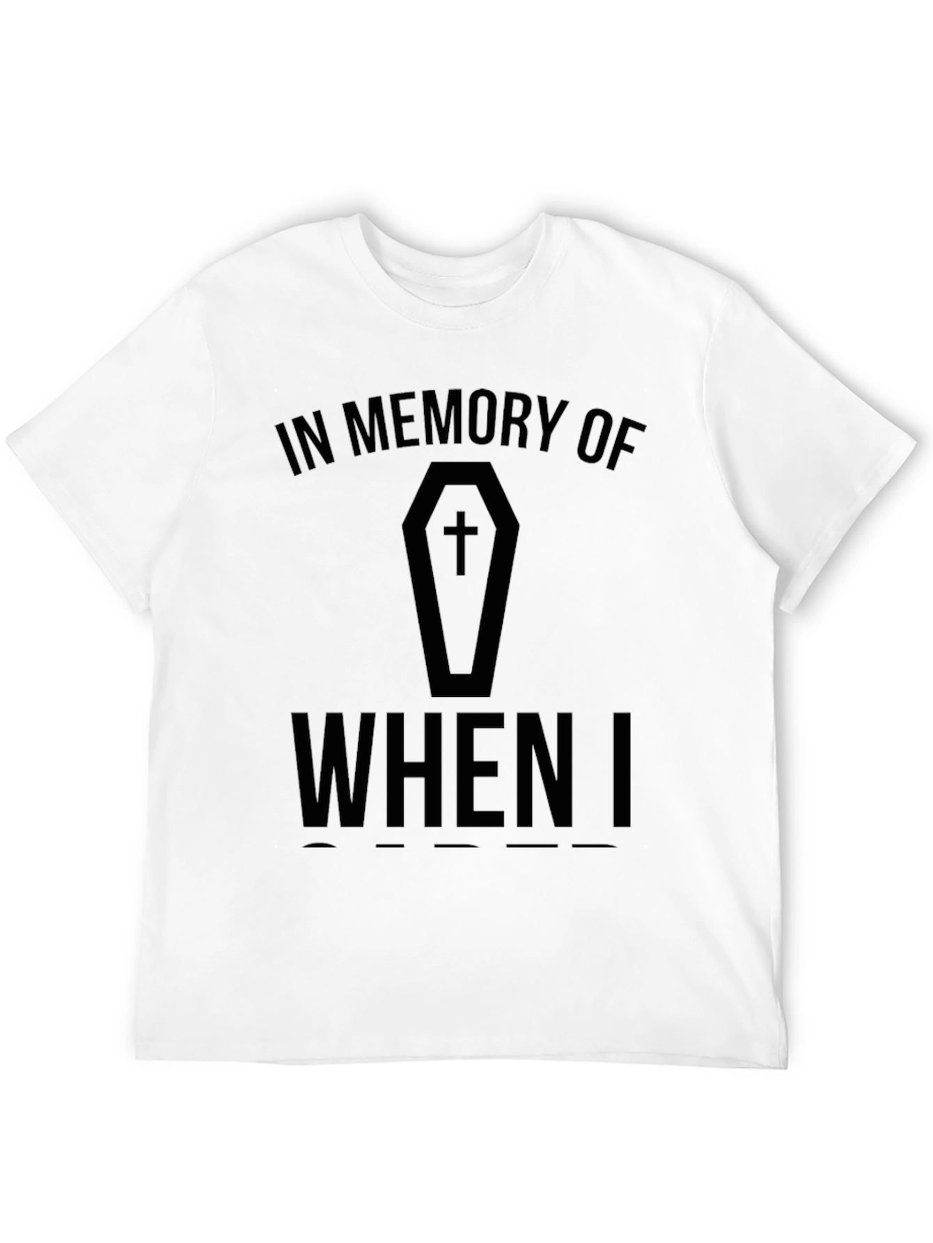 Black In Memory Of T-Shirt view 12