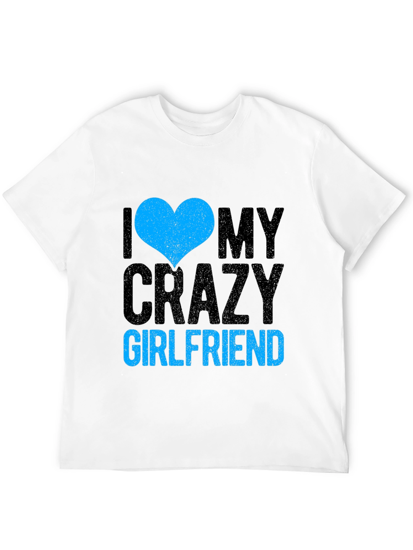 Black I Heart My Crazy Girlfriend - Novelty T-Shirt view 12