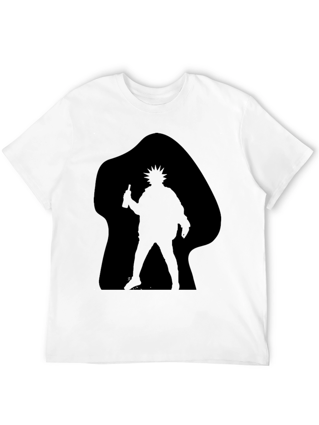 Black Silhouette Rick T-Shirt - Men's Black Graphic Tee view 12