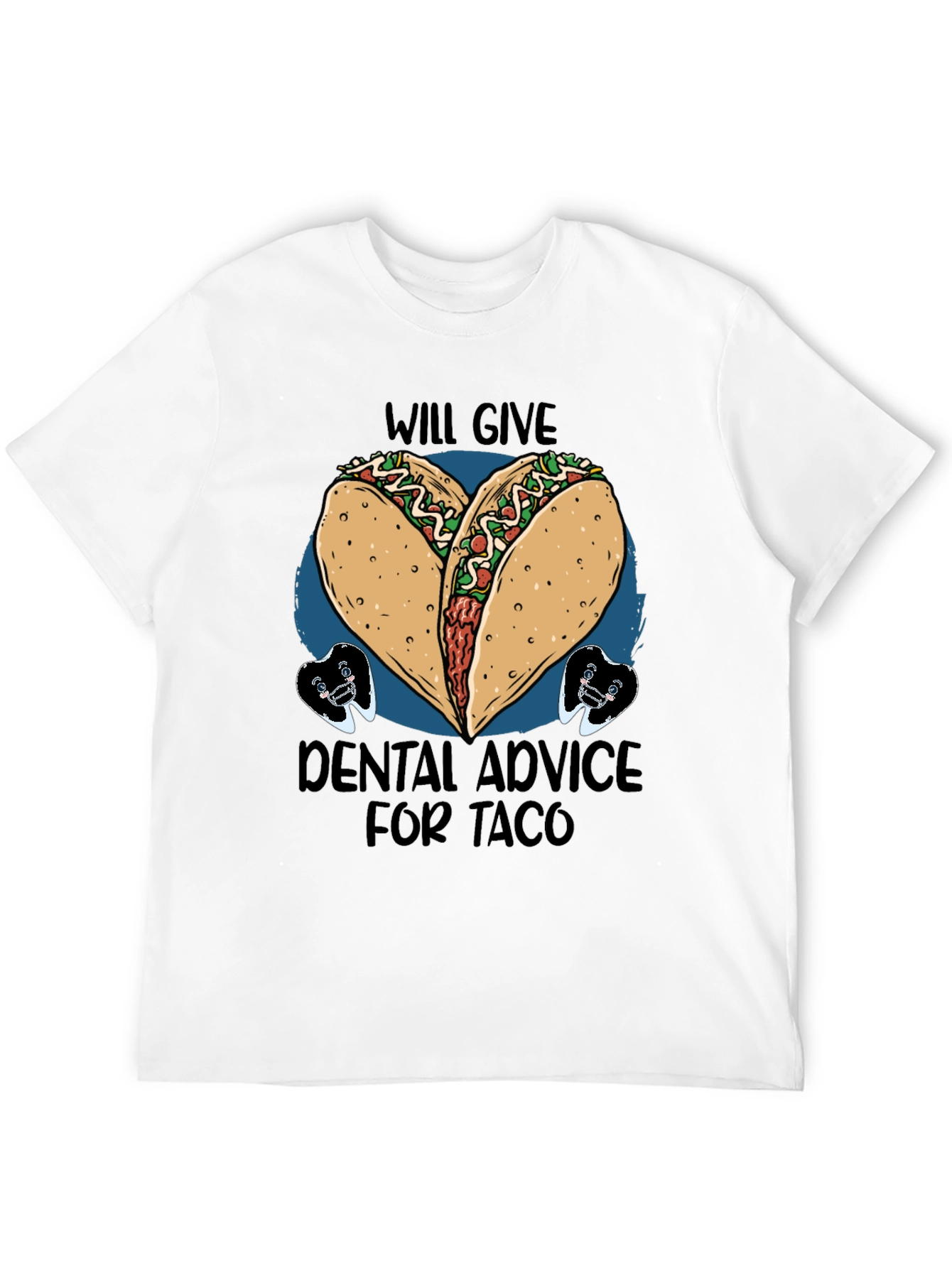 Black Taco Dental Advice Graphic Tee view 12