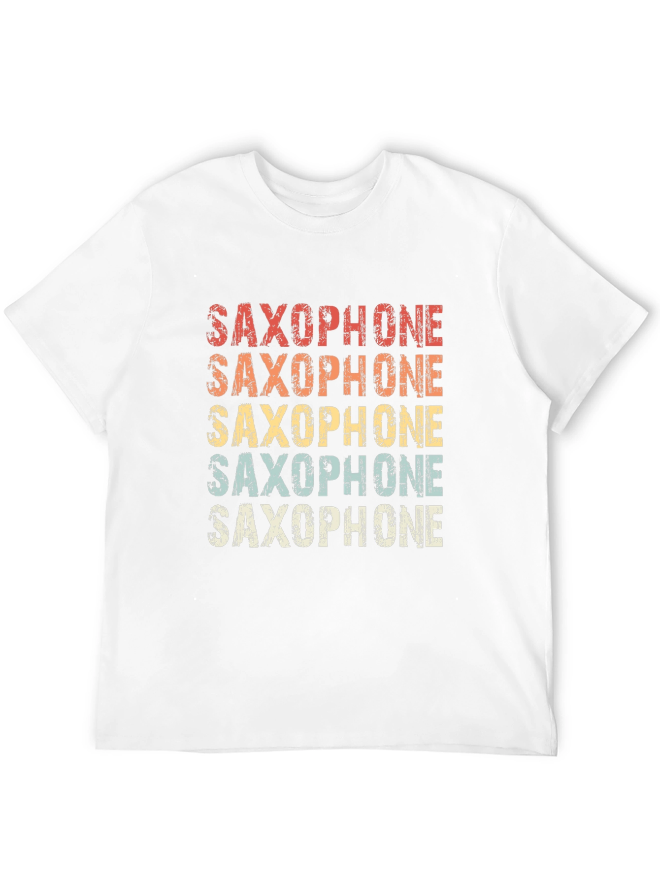 Black Retro Saxophone T-Shirt - Musical Instrument Tee view 12