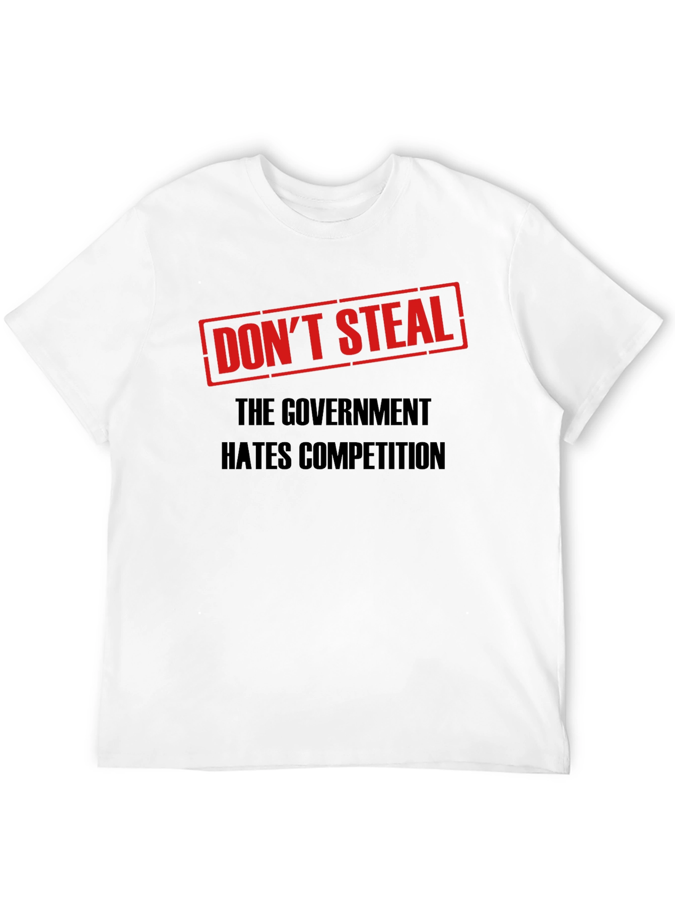 Black Don't Steal Government Competition T-Shirt view 12