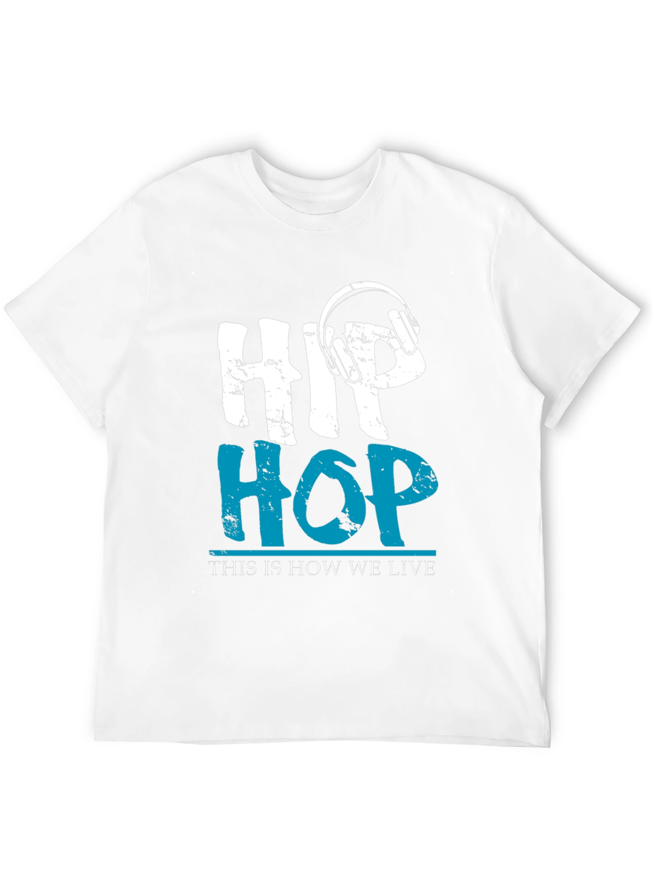 Hip Hop Headphones Graphic T-Shirt - 12