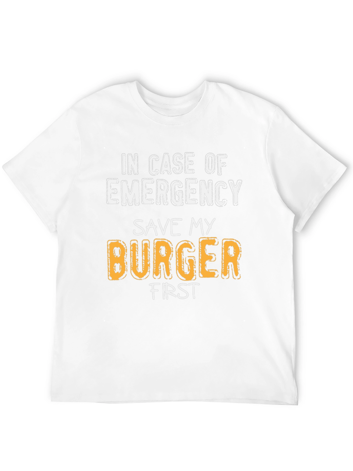 Black Save My Burger First T-Shirt view 12