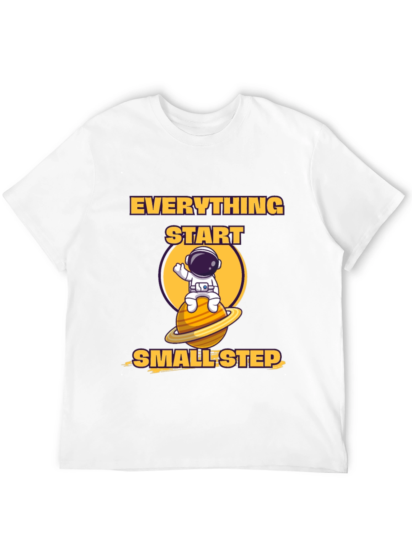 Black Everything Starts Smallest Step T-Shirt view 12