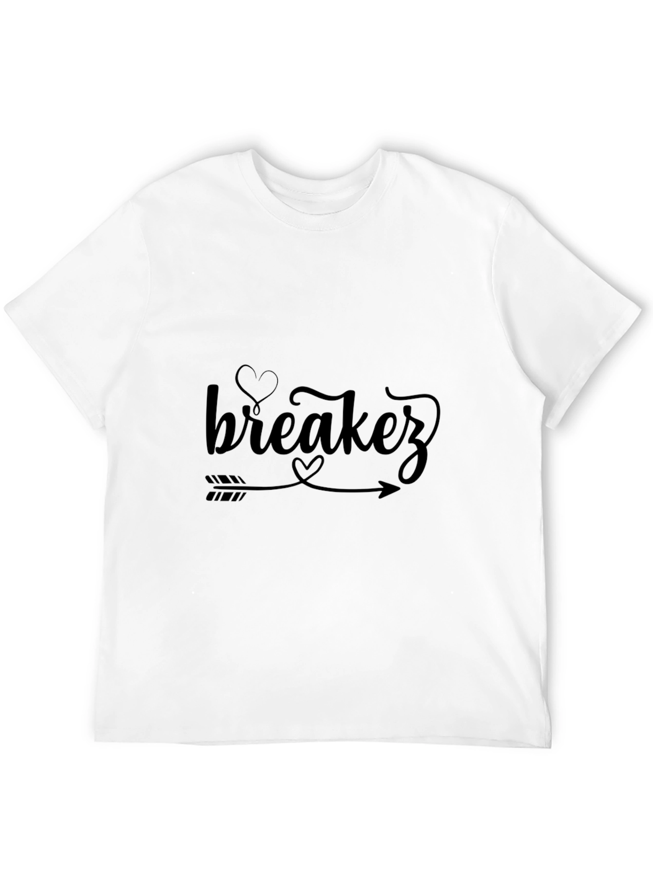 Black Breakerz Heart Arrow Graphic Black T-Shirt view 12