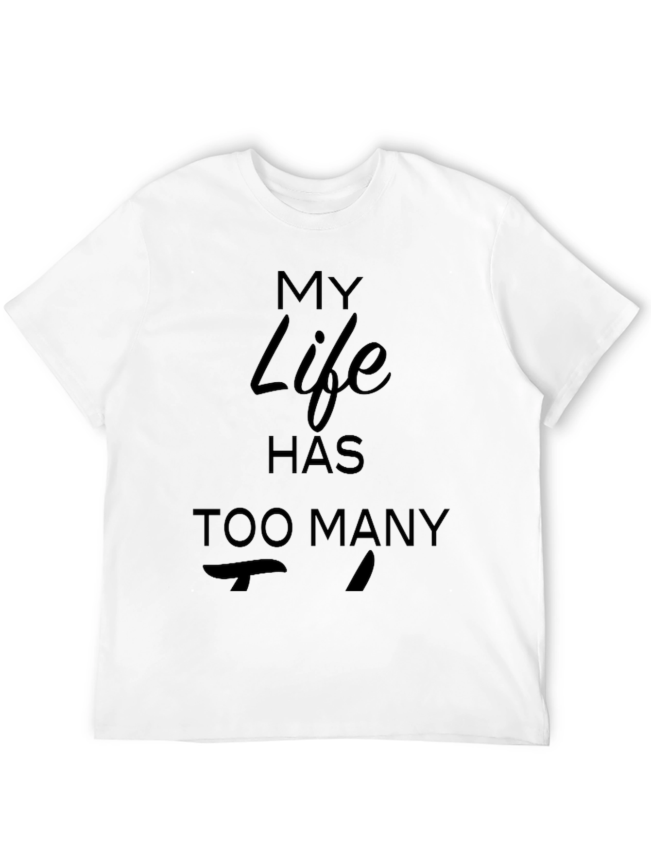 Black My Life Has Too Many Spoons T-Shirt - Unisex view 12