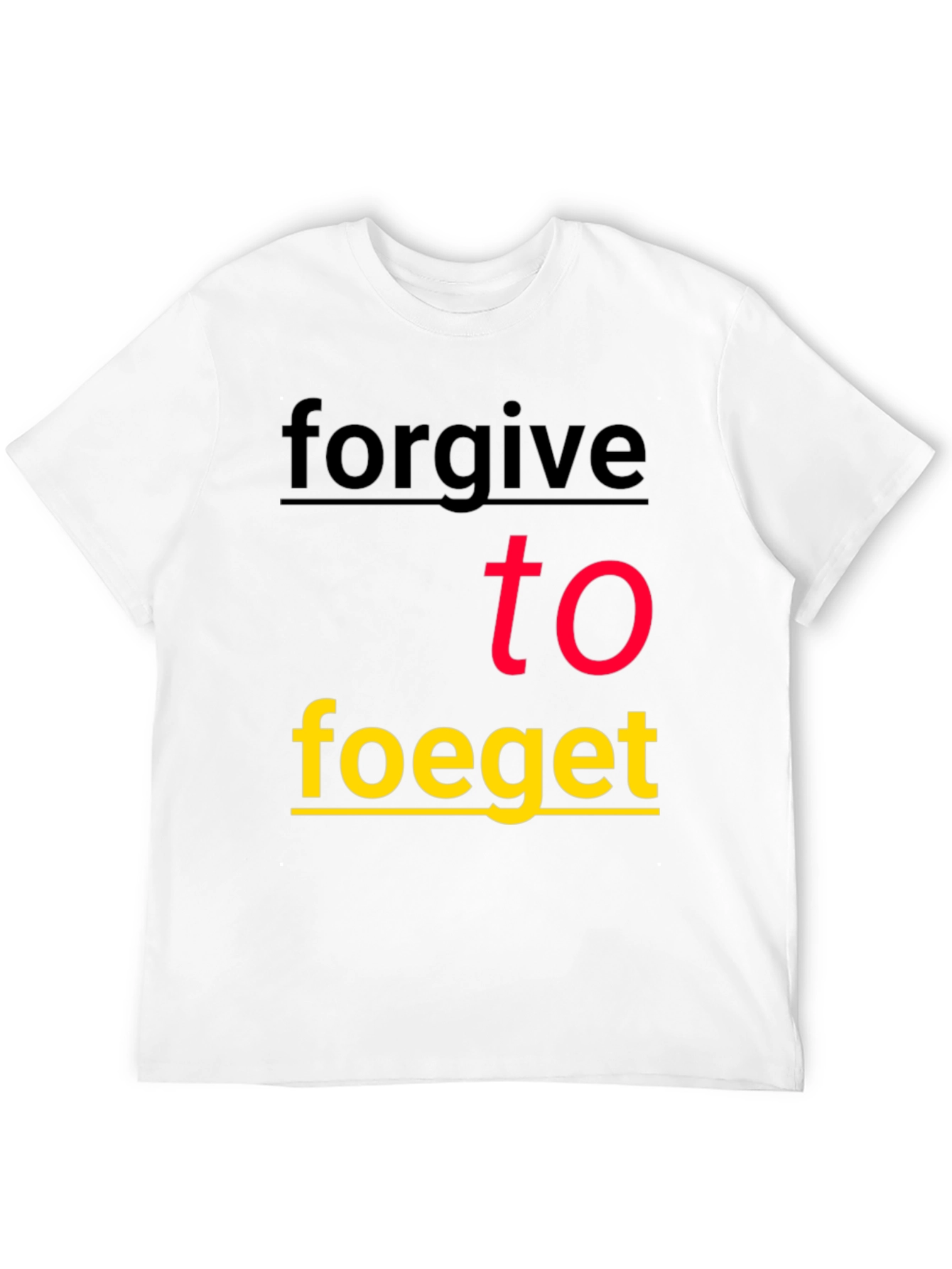 Black Forgive To Forget Graphic Tee - Stylish Black T-Shirt view 12