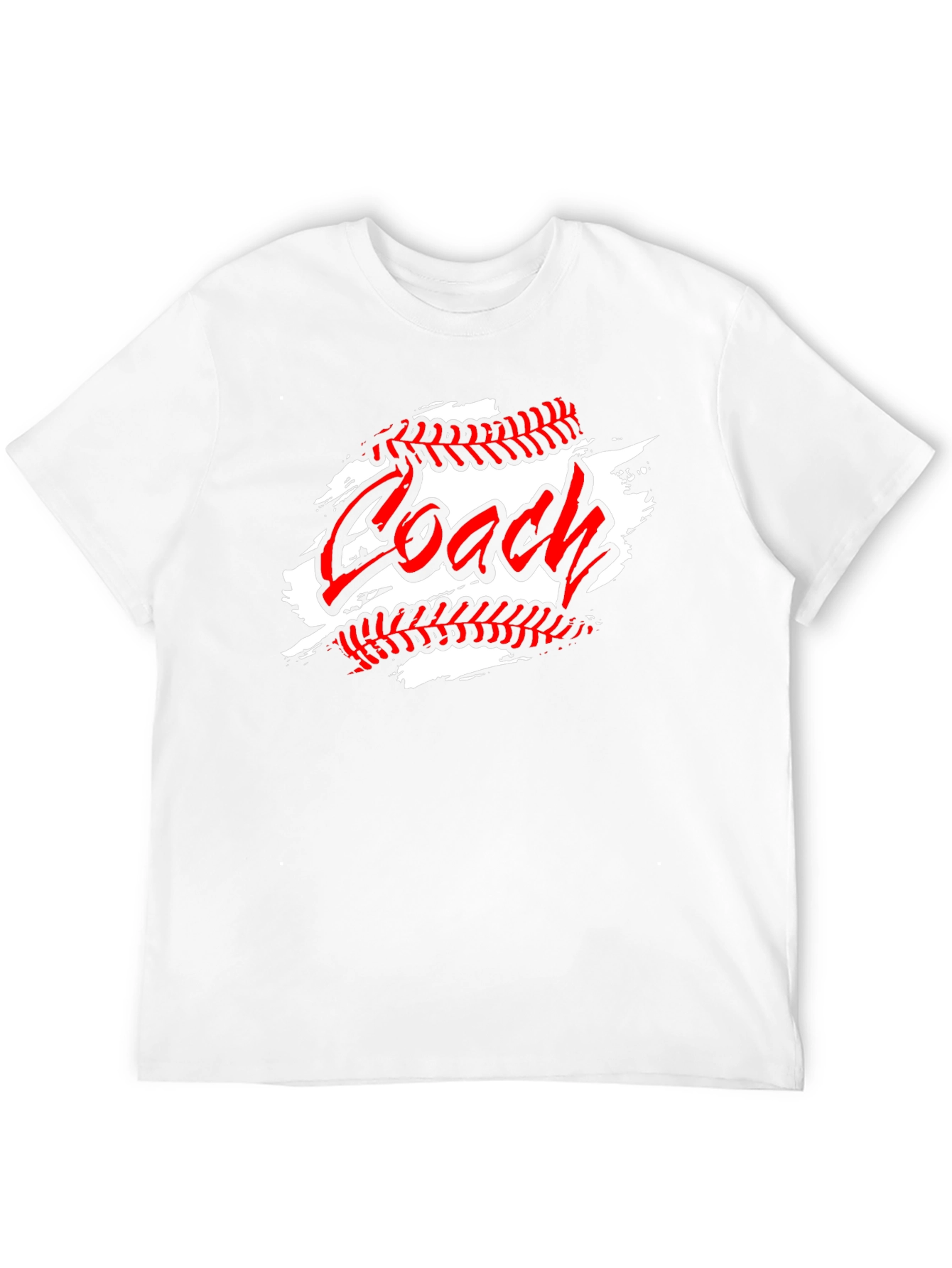 Black Baseball Coach T-Shirt - Sporty Crew Neck Tee view 12
