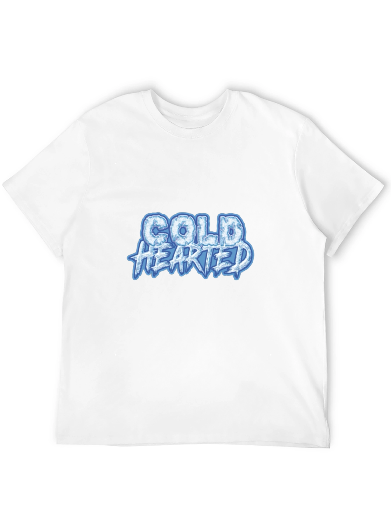 Cold Hearted Graphic Tee - Black Cotton Blend Shirt - 12