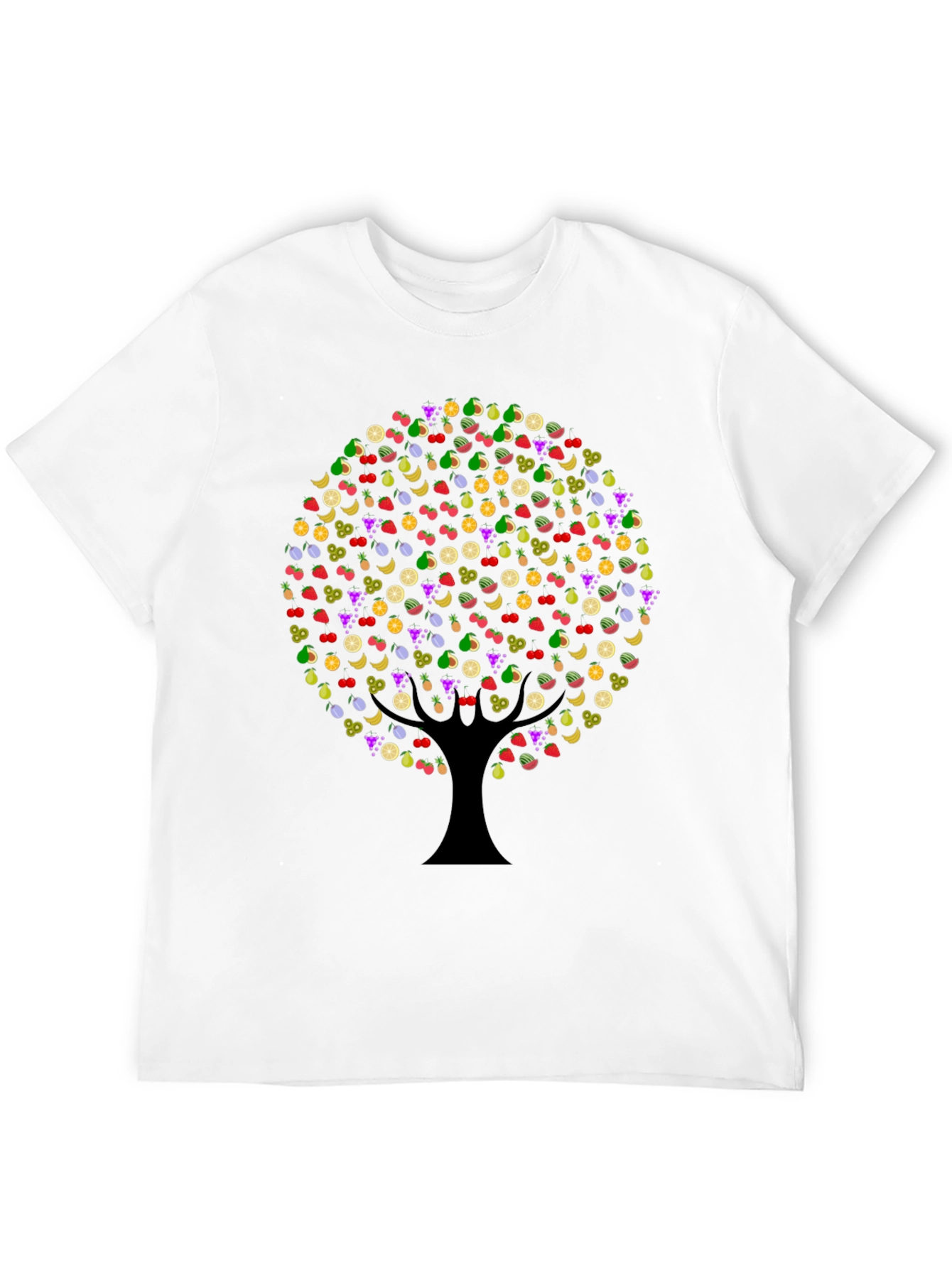 Black Fruit Tree Graphic Tee - Unique Design view 12