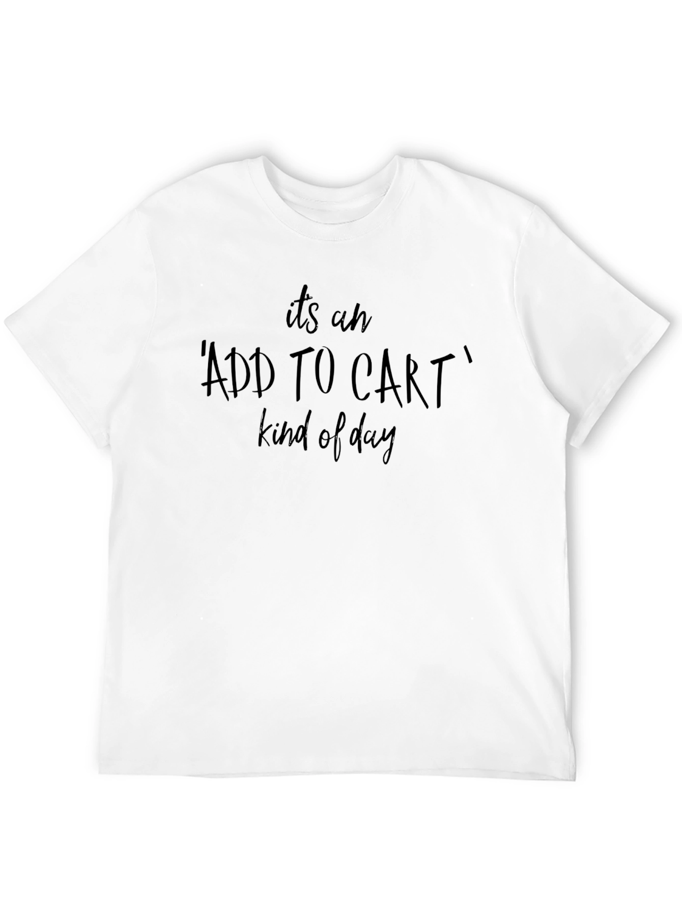 Add To Cart Kind of Day Black Tee - 12