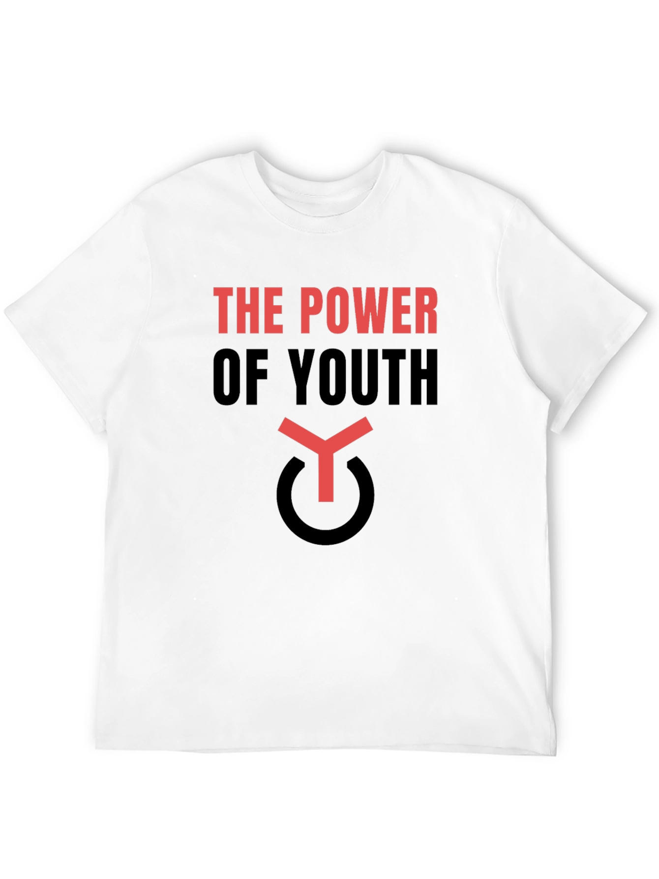 Black The Power Of Youth T-Shirt view 12