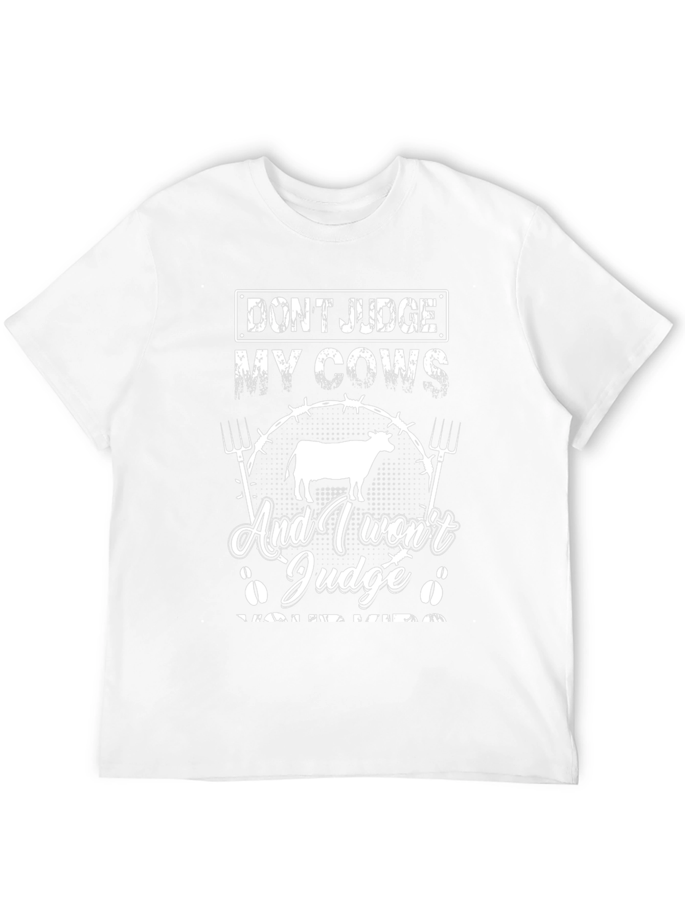 Black Don't Judge My Cows Graphic T-Shirt view 12