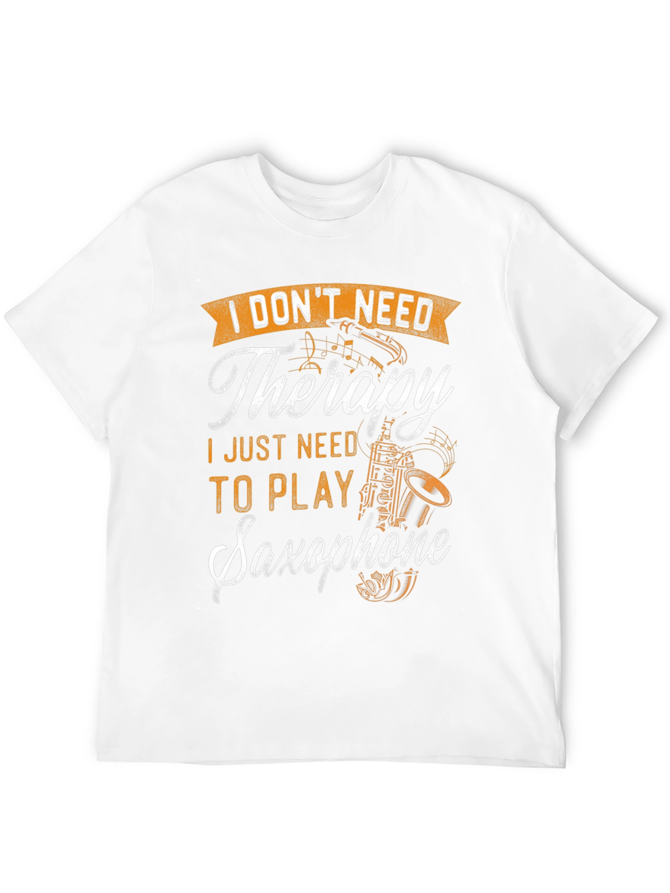 Black Saxophone Therapy T-Shirt view 12