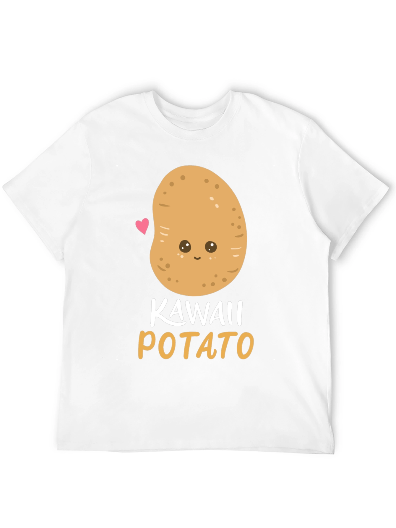 Black Kawaii Potato Graphic Tee - Unisex Comfort view 12