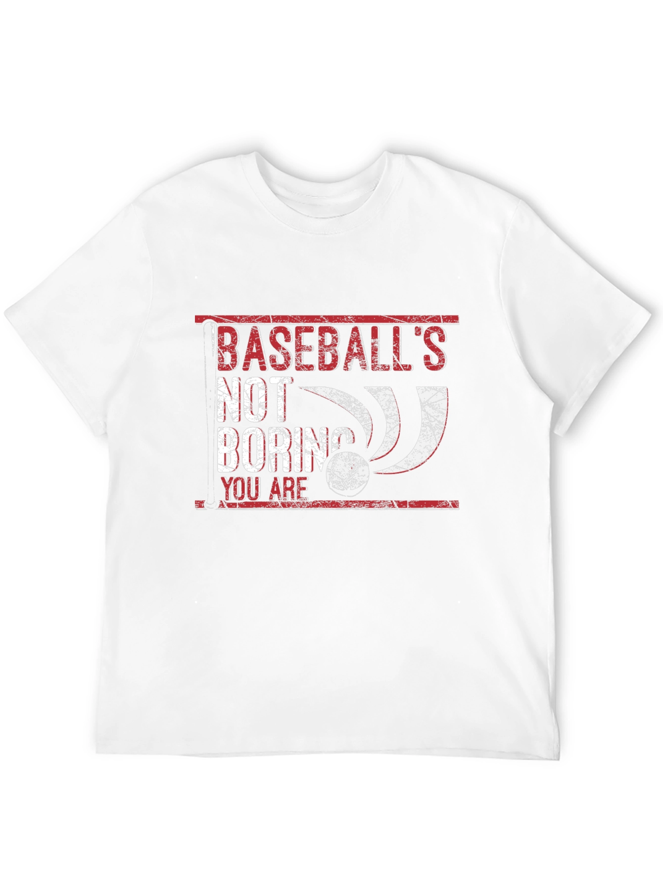 Black Baseball's Not Boring T-Shirt view 12