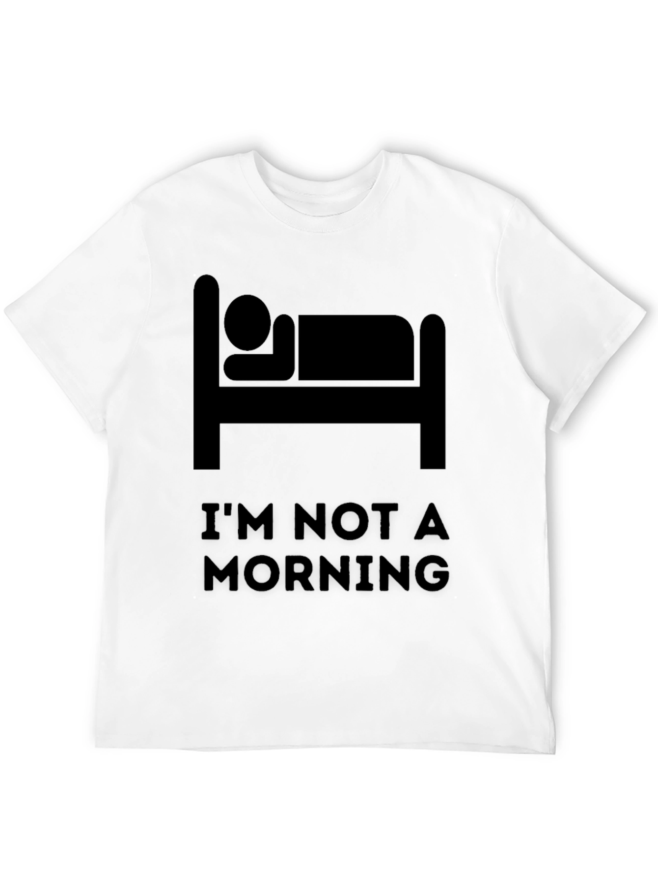 Black I'm Not A Morning Person Graphic Tee view 12
