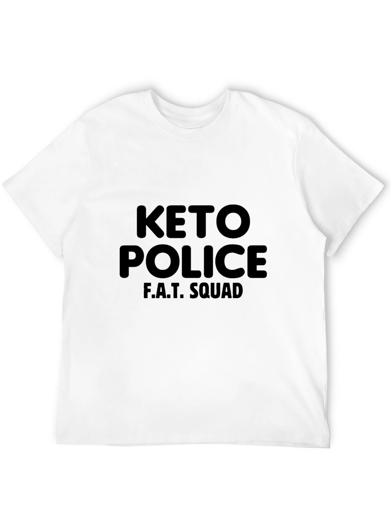 Black Keto Police F.A.T. Squad Black T-Shirt view 12