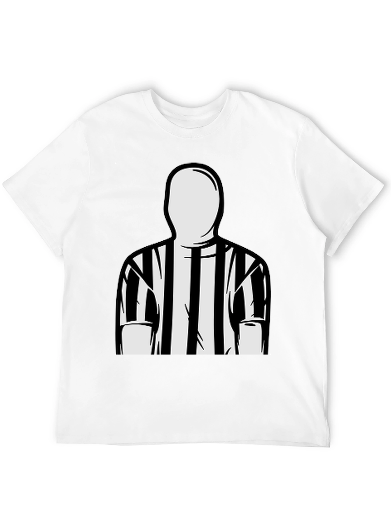 Black Referee Striped T-Shirt view 12